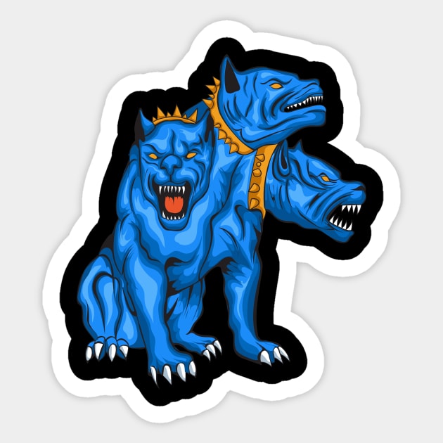 Cerberus Illustration Sticker by Marciano Graphic